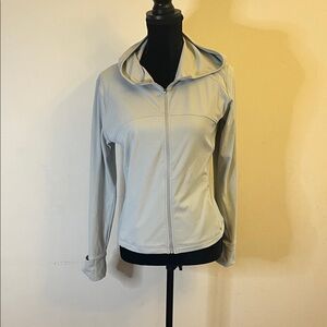 Bo+Tee Women's Elegant Gray Zip-Up Jacket